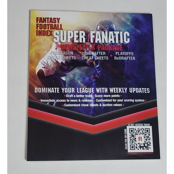Fantasy Football Index 2025 Cheat Sheets Projections Magazine - Picture 2 of 7